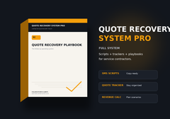 Estimate follow-up templates and lead reactivation tools for contractors